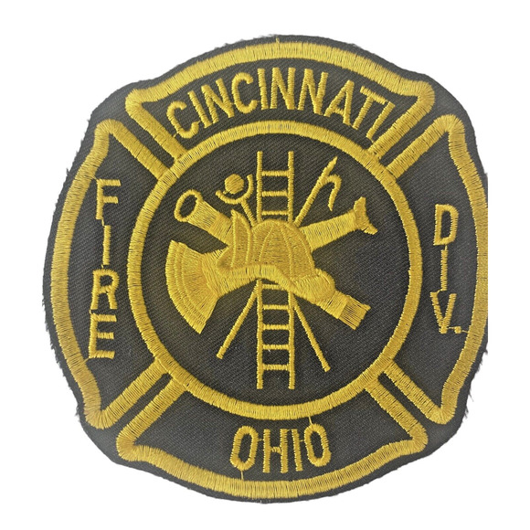 Cincinnati OHIO Fire Division FIRE Department Embroidered Patch Vintage NOS - Picture 2 of 8